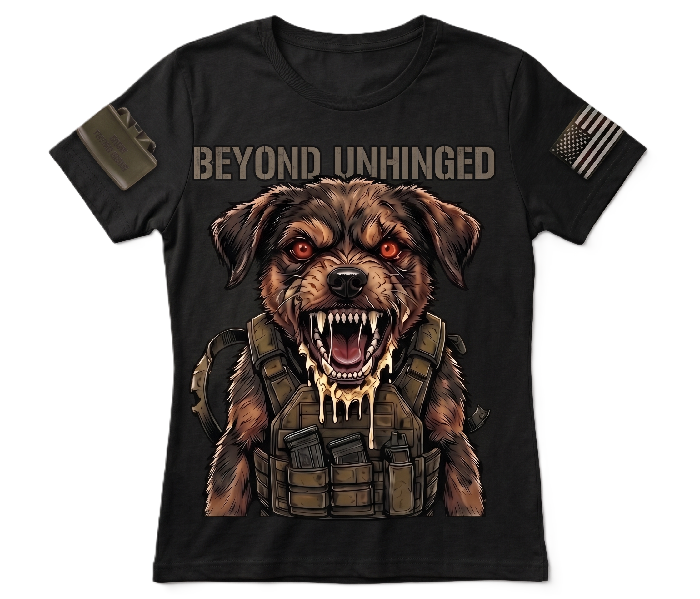 Beyond Unhinged — Tactical Pup Women's Graphic Tee