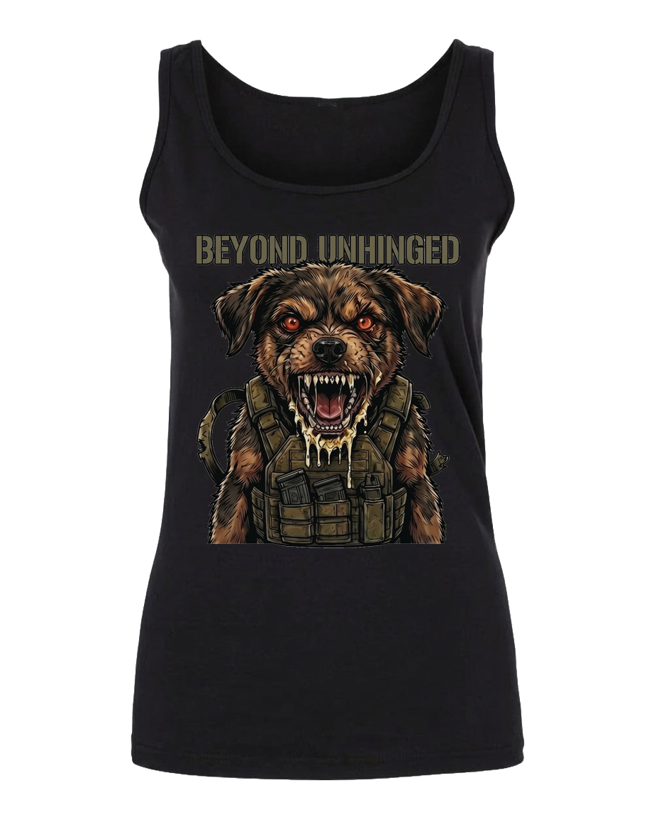 Beyond Unhinged — Tactical Pup Women's Softstyle Tank Top