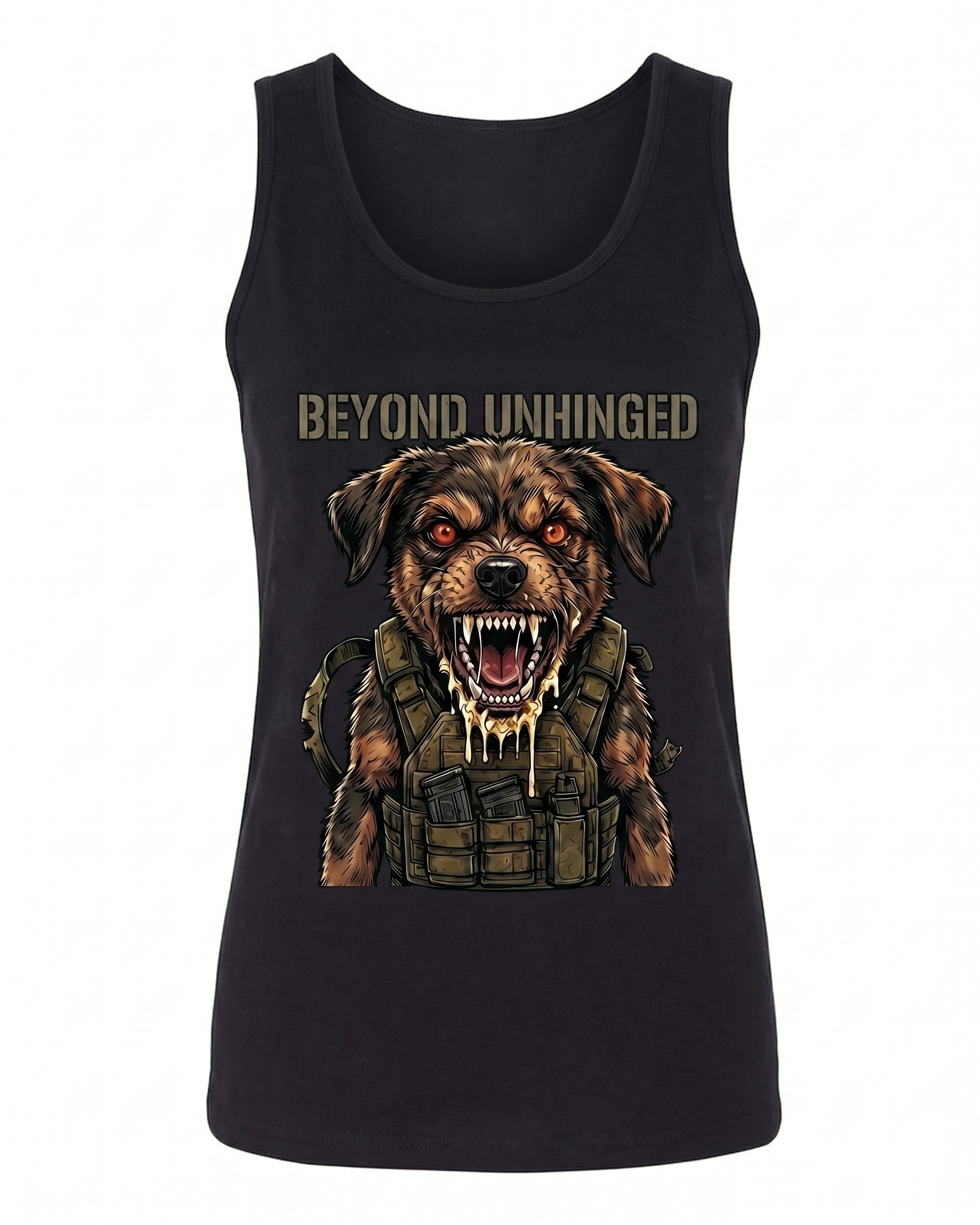 Beyond Unhinged — Tactical Pup Women's Softstyle Tank Top