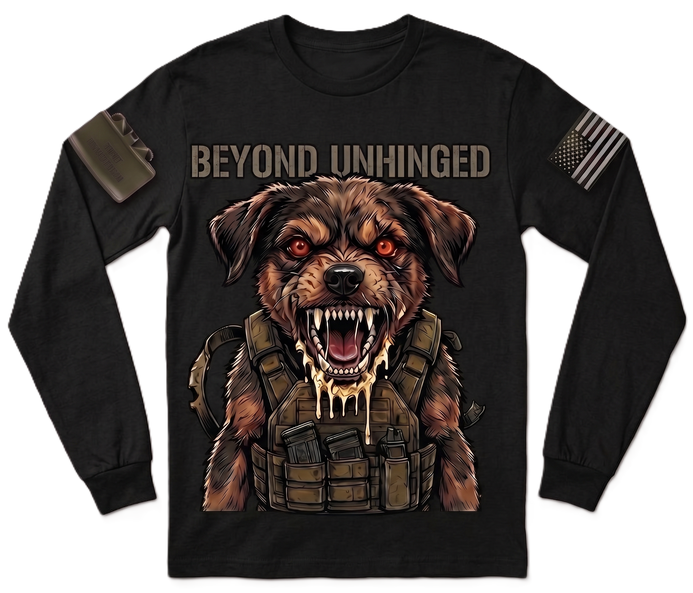 Beyond Unhinged — Tactical Pup Long Sleeve Tee