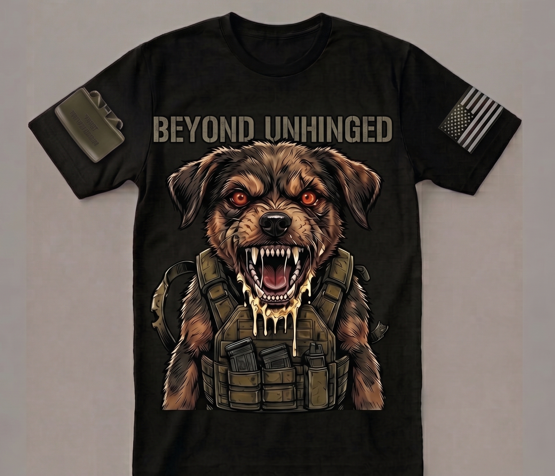 Beyond Unhinged — Tactical Pup Graphic Tee
