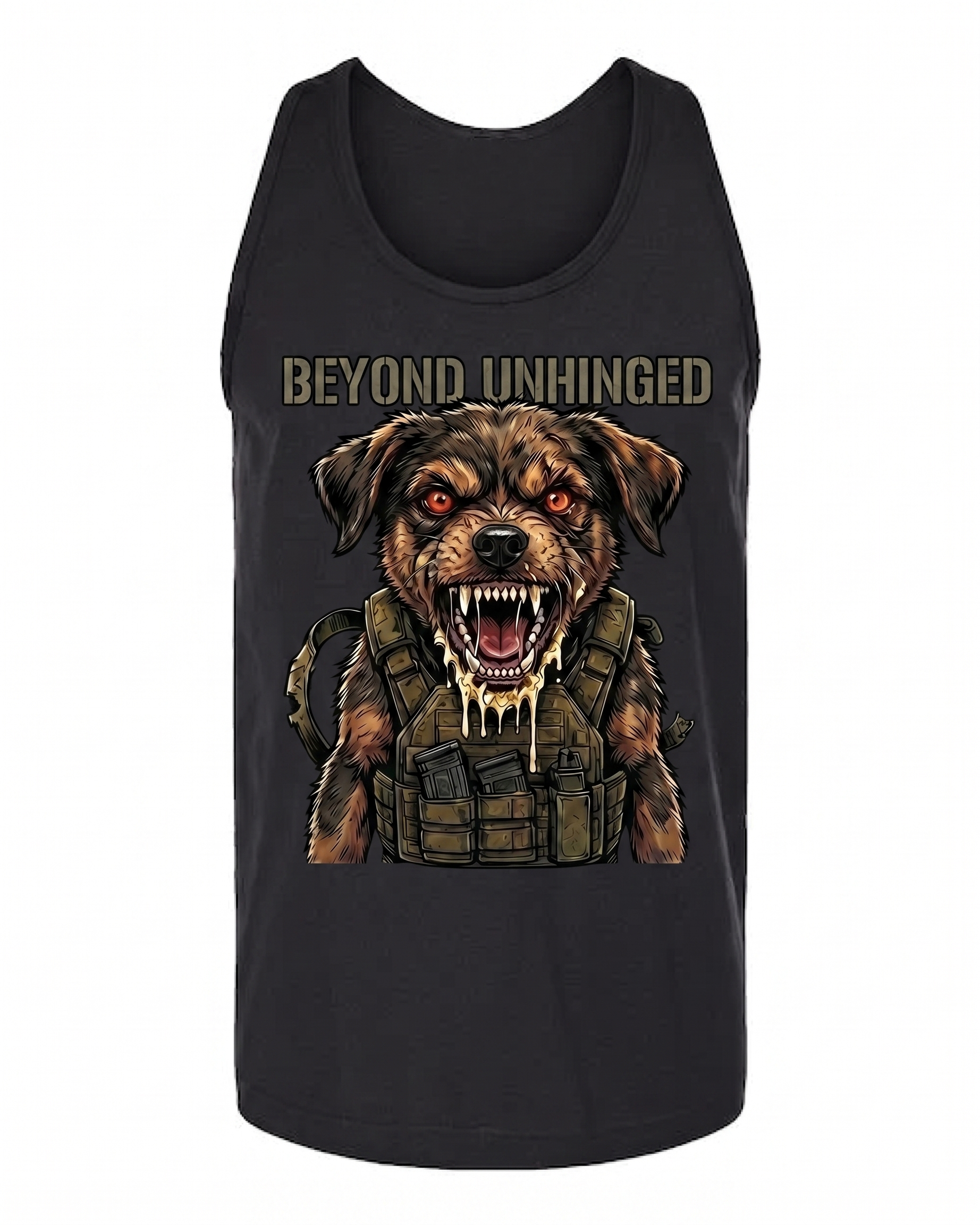 Beyond Unhinged — Tactical Pup Unisex Tank Top