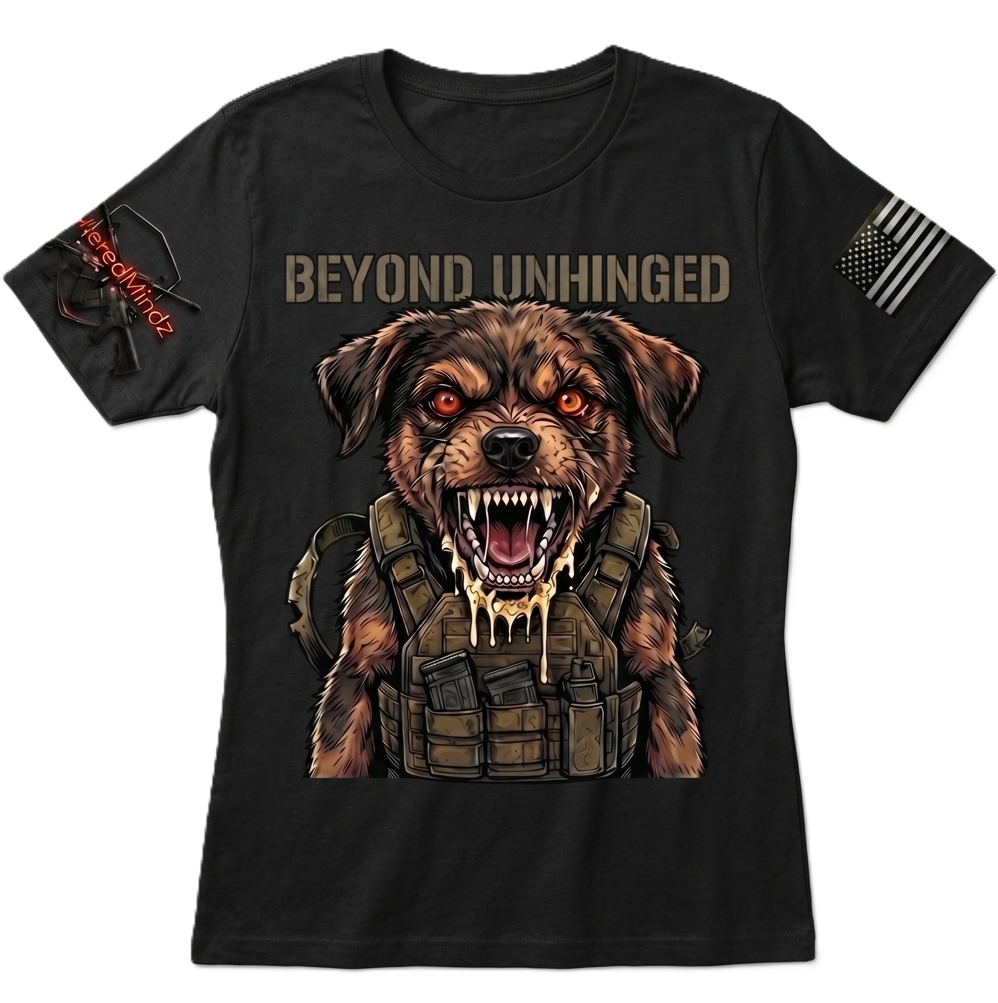 Beyond Unhinged V2 — Tactical Pup Women's Graphic Tee