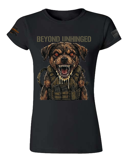 Beyond Unhinged V2— Tactical Pup Women's V-Neck Tee