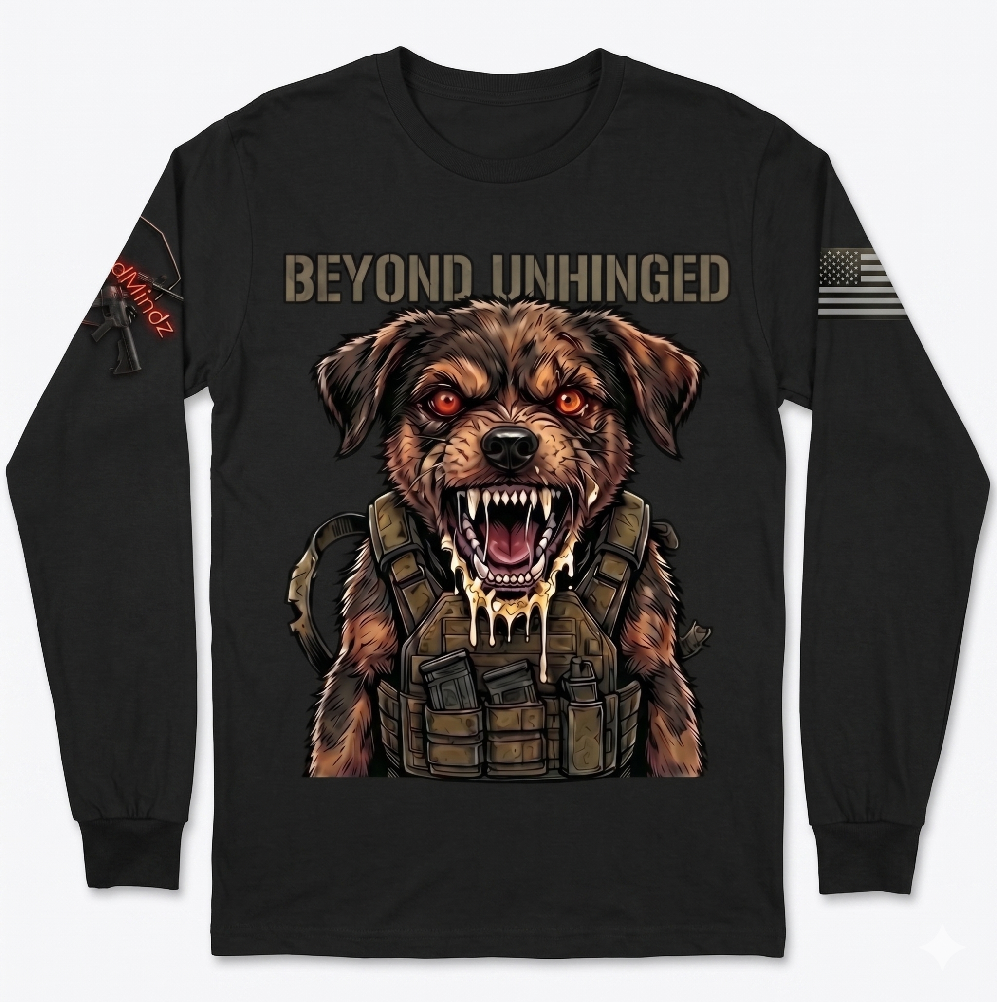 Beyond Unhinged V2 — Tactical Pup Long Sleeve Tee
