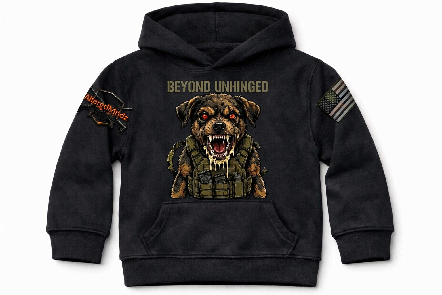 Beyond Unhinged V2 — Rabid Pup Youth Hoodie