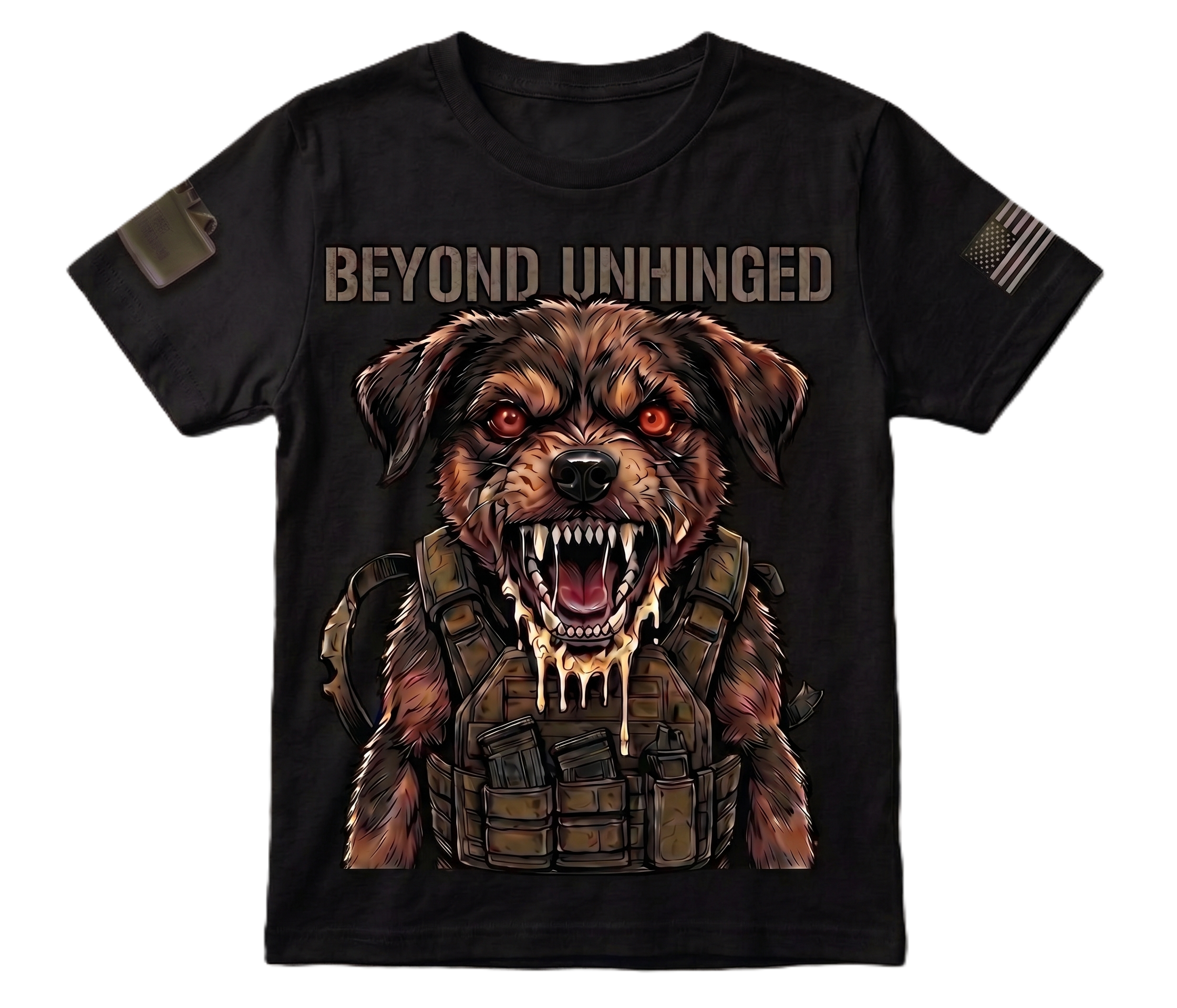 Beyond Unhinged — Tactical Pup Youth Graphic Tee