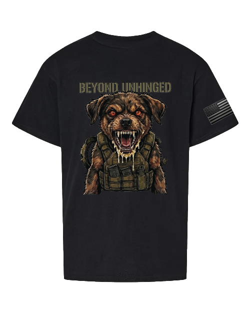 Beyond Unhinged (Safe for School) — Tactical Pup Youth Graphic Tee