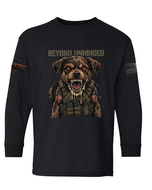 Beyond Unhinged V2 — Tactical Pup Youth Long Sleeve Tee