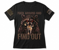 F*ck Around and Find Out — Tactical Raccoon Women's V-Neck Tee