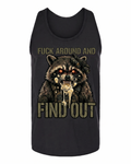 F*ck Around and Find Out — Tactical Raccoon Unisex Tank Top