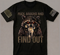 F*ck Around and Find Out — Tactical Raccoon Graphic Tee