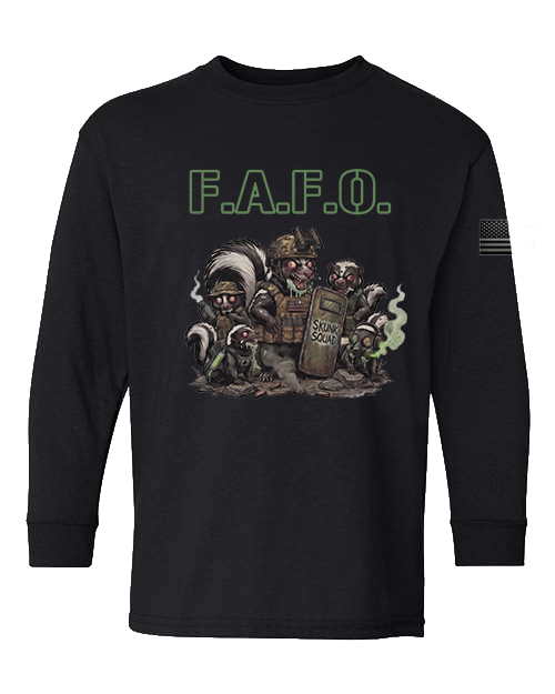 F.A.F.O. Tactical Skunk Squad Youth Long Sleeve Tee (Safe for School)