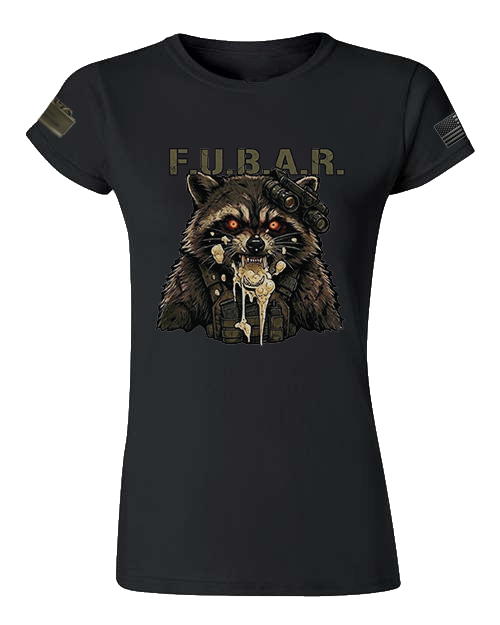 F.U.B.A.R. — Tactical Raccoon Women's Graphic Tee