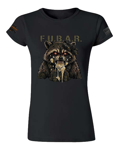 F.U.B.A.R. V2 — Tactical Raccoon Women's Graphic Tee