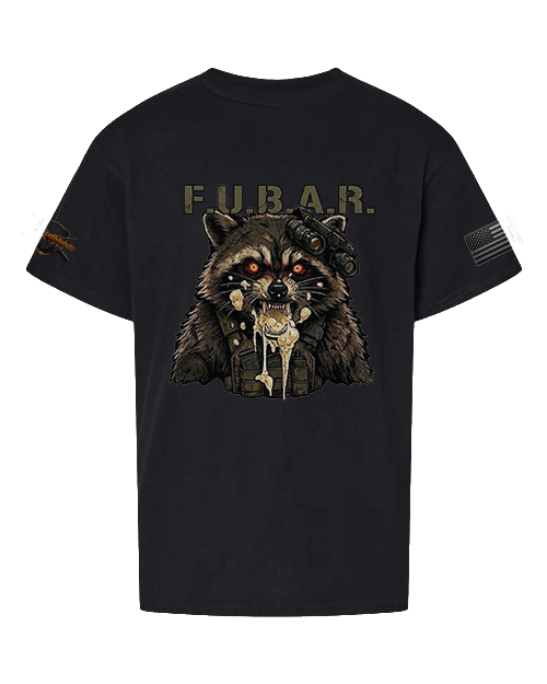 F.U.B.A.R. V2 — Rabid Raccoon Youth Graphic Tee