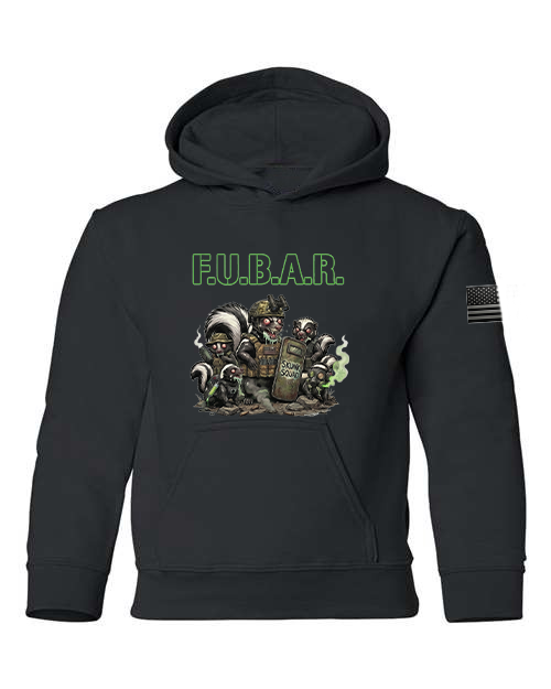 F.U.B.A.R. Tactical Skunk Squad Youth Hoodie (Safe for School)