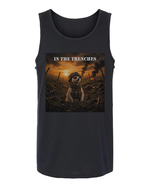 In The Trenches — Tactical Meerkat Unisex Tank Top