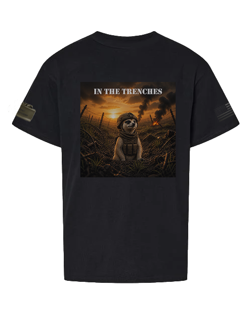 In The Trenches — Tactical Meerkat OG Youth Graphic Tee