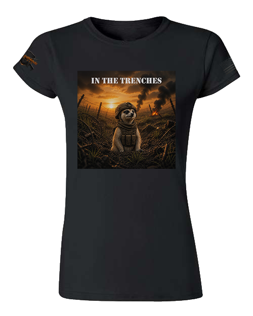 In The Trenches — Tactical Meerkat V2 Women's Graphic Tee