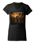 In The Trenches — Tactical Meerkat V2 Women's V-Neck Tee