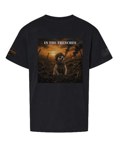 In The Trenches — Tactical Meerkat V2 Youth Graphic Tee