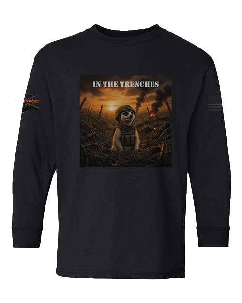 In The Trenches — Tactical Meerkat V2 Youth Long Sleeve