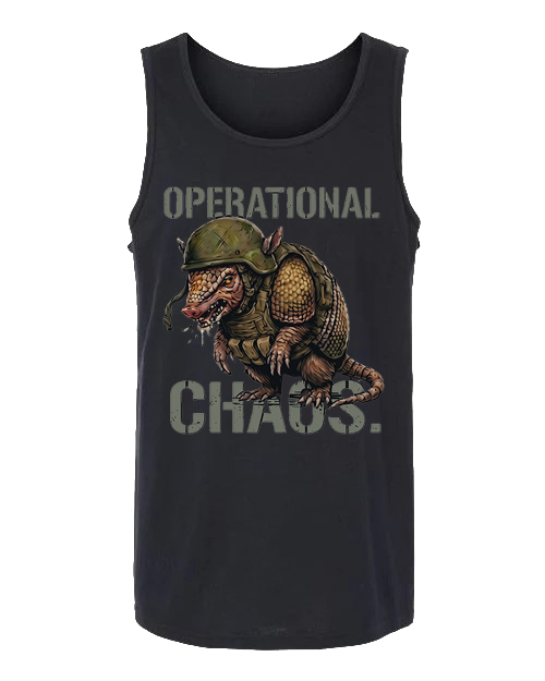 Operational Chaos — Tactical Armadillo Unisex Tank Top