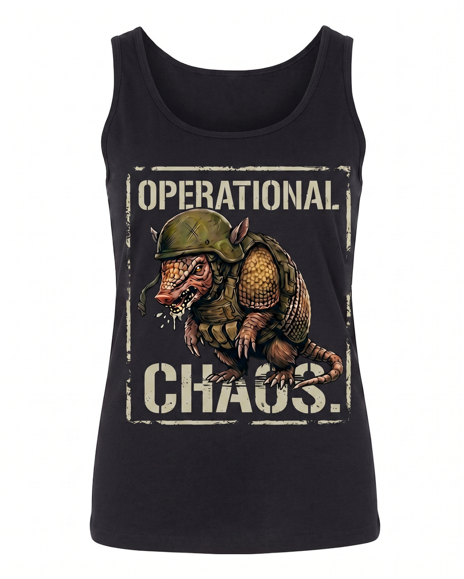 Operational Chaos — Tactical Armadillo Women's Softstyle Tank Top