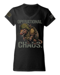 Operational Chaos — Tactical Armadillo Women's V-Neck Tee