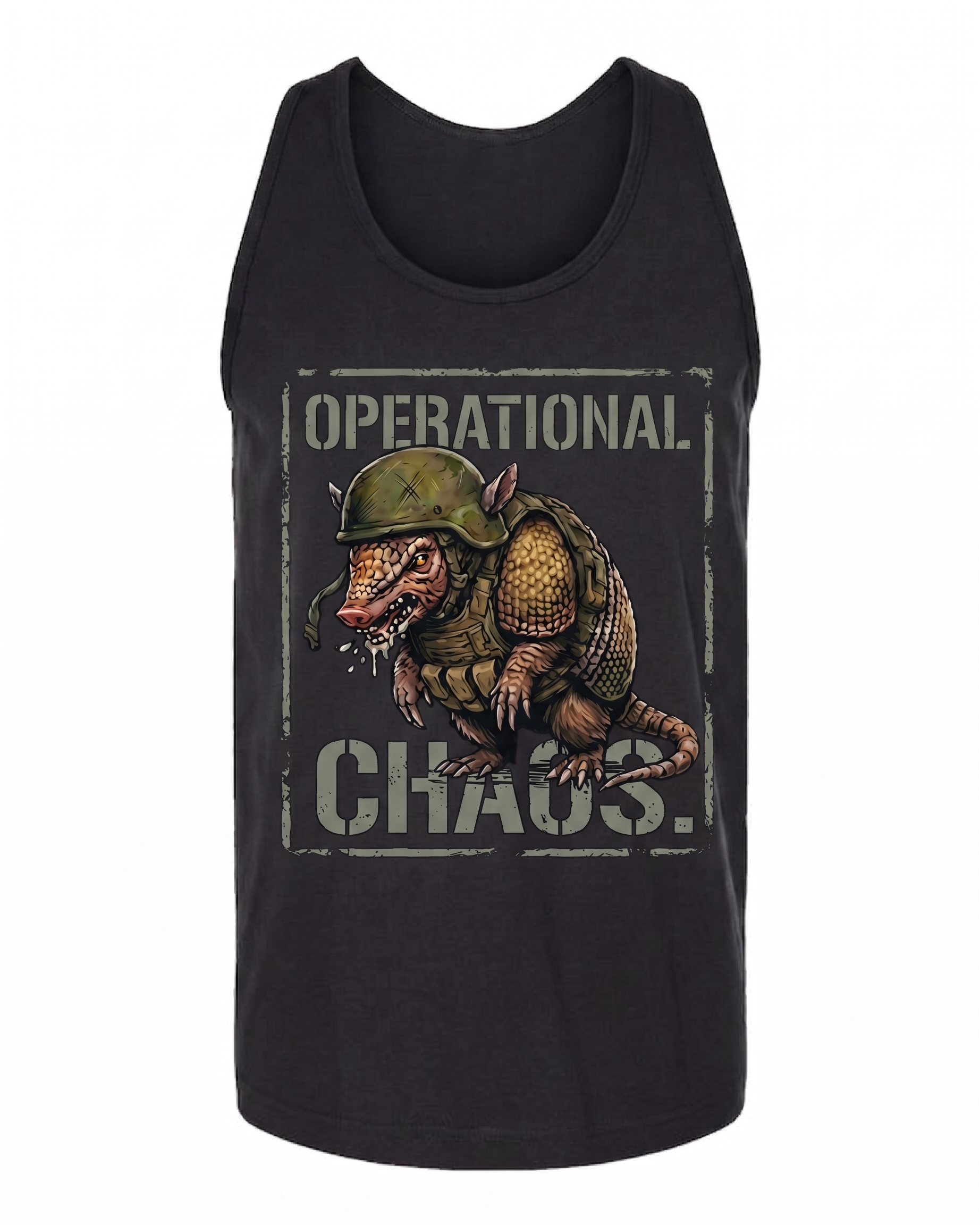 Operational Chaos — Tactical Armadillo Unisex Tank Top