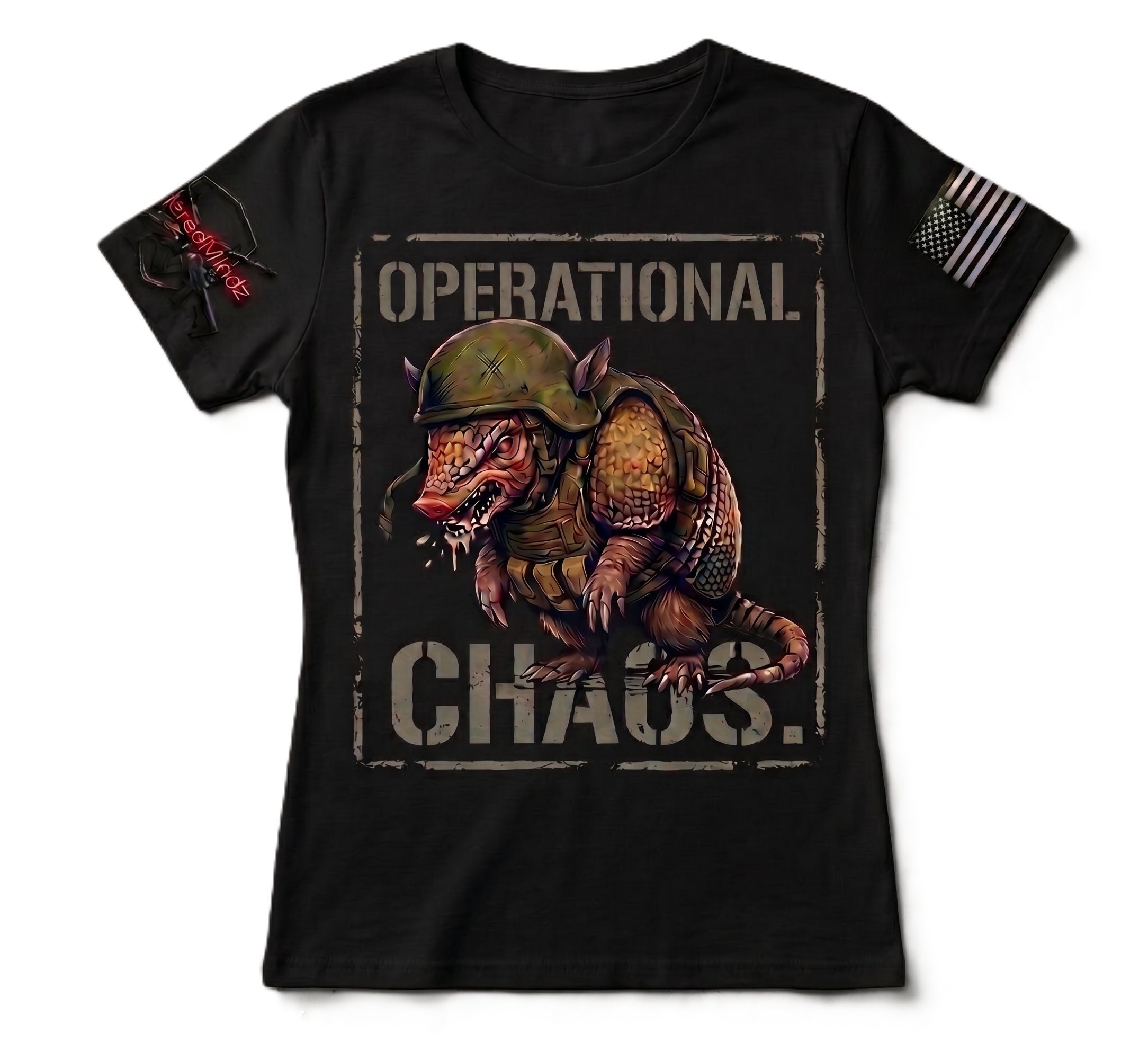 Operational Chaos V2— Tactical Armadillo Women's Graphic Tee