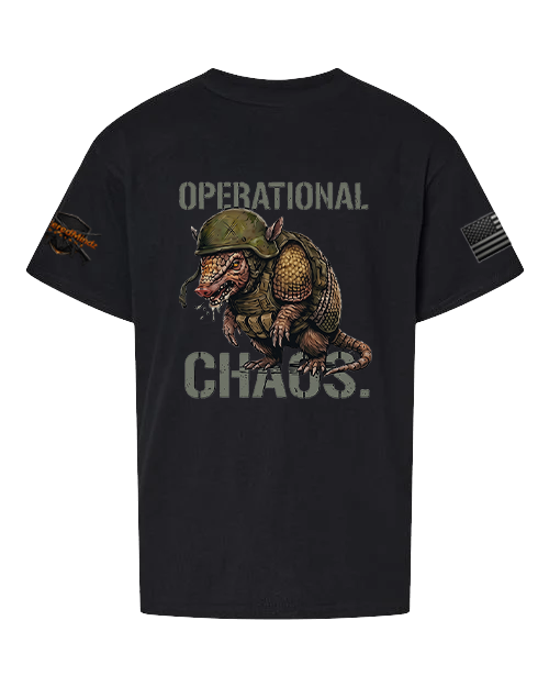 Operational Chaos V2 — Tactical Armadillo Youth Graphic Tee