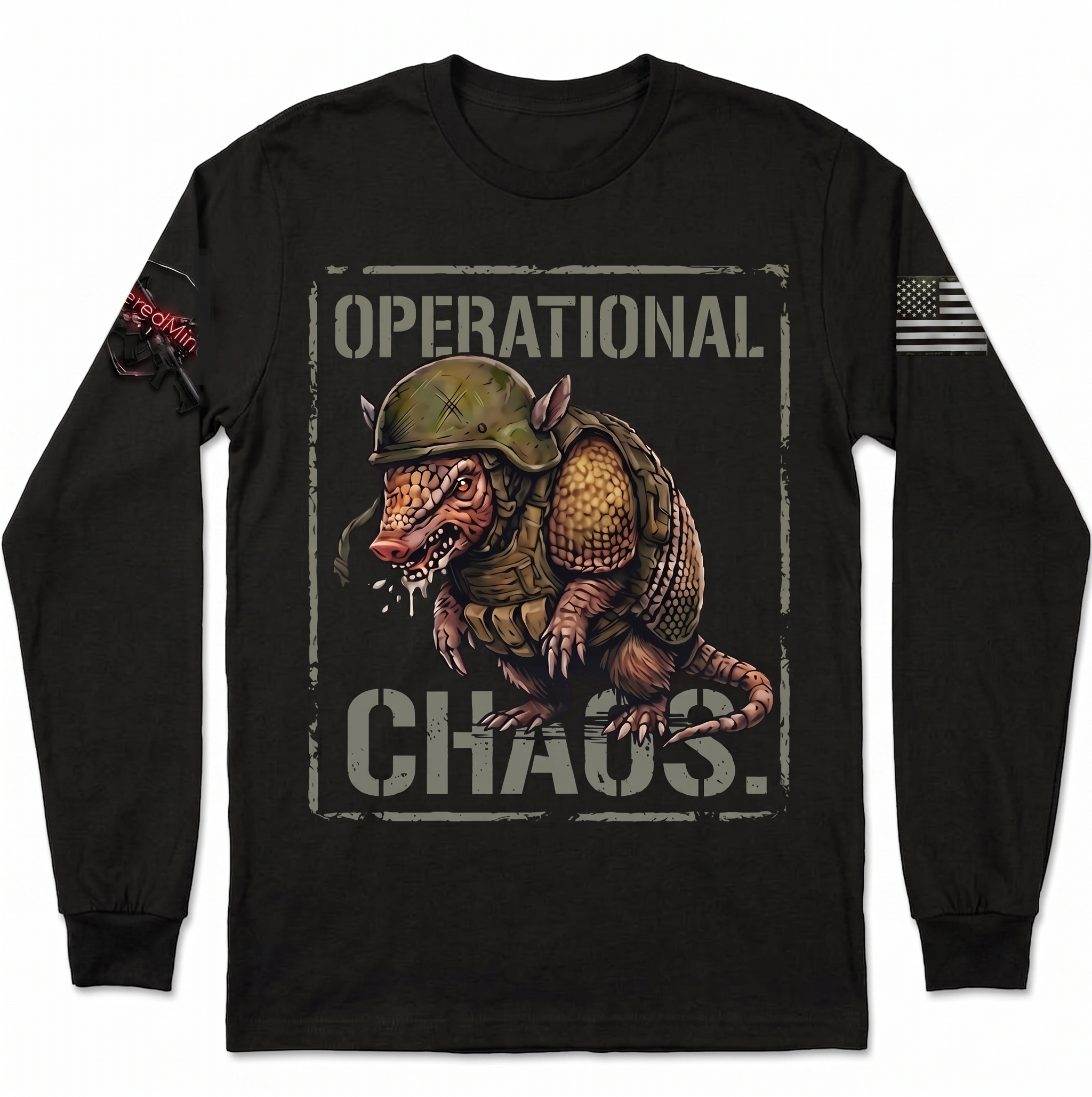 Operational Chaos V2 — Tactical Armadillo Long Sleeve Tee