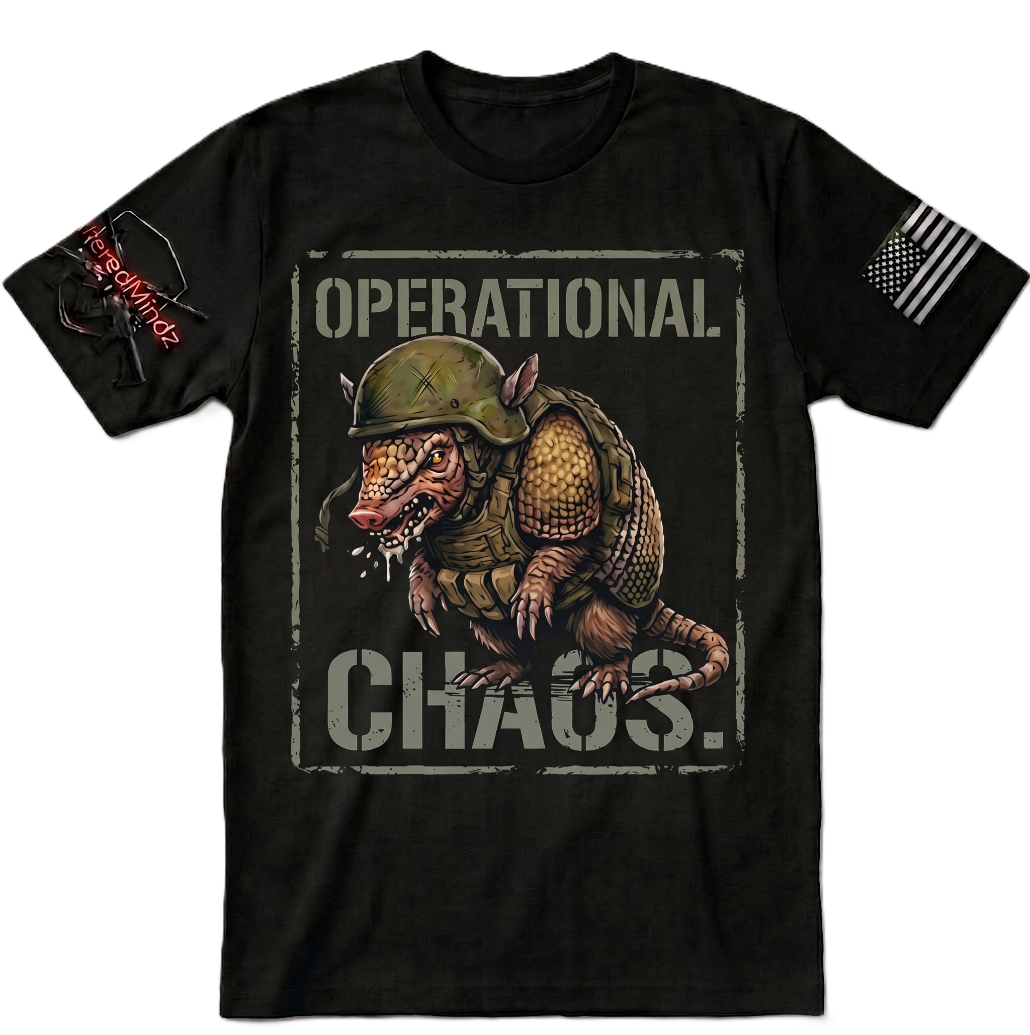 Operational Chaos V2 — Tactical Armadillo Graphic Tee