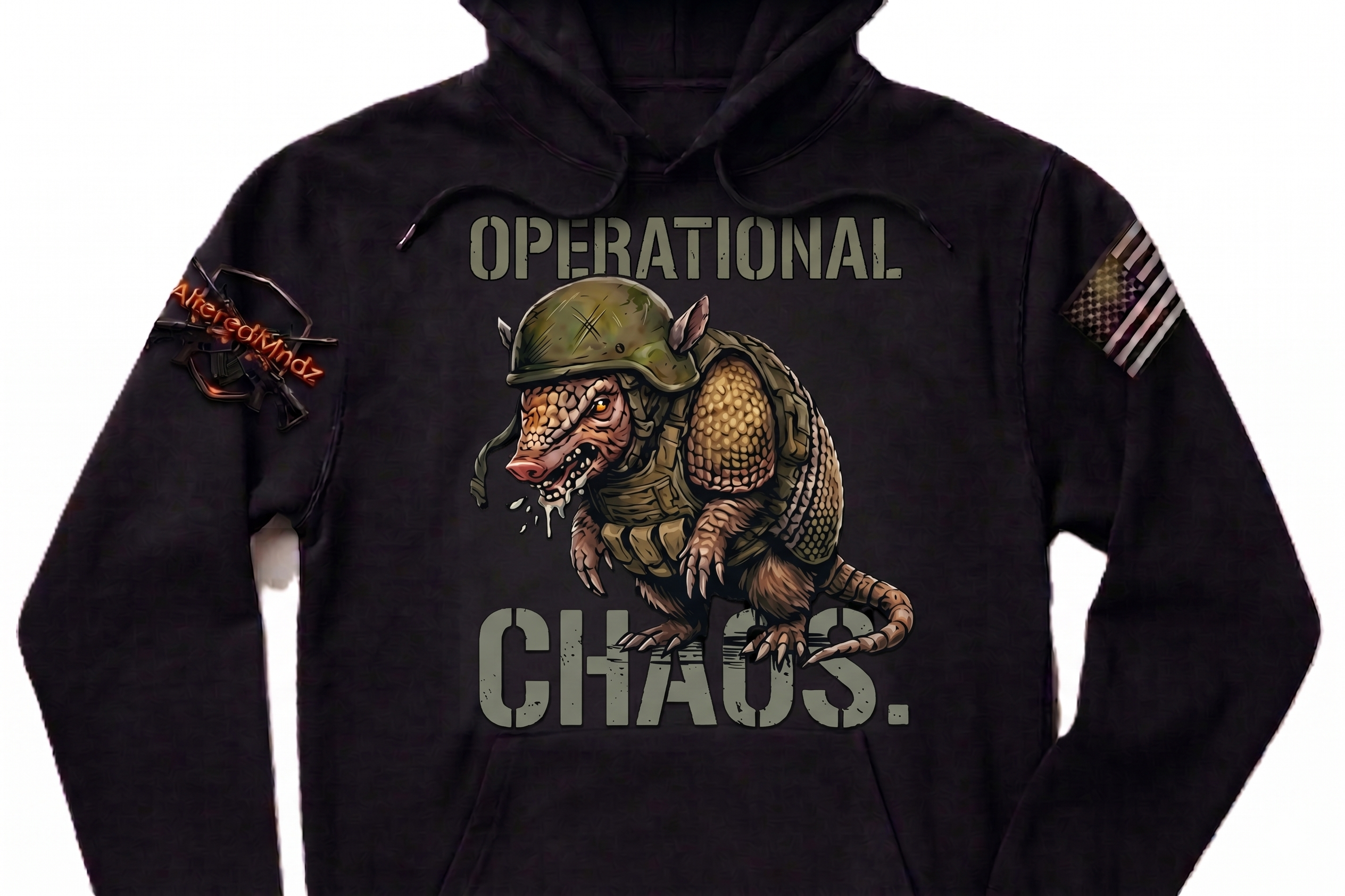 Operational Chaos V2 — Tactical Armadillo Hoodie