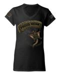 Proud Mom Of A Combat Veteran — Women's V-Neck Tee