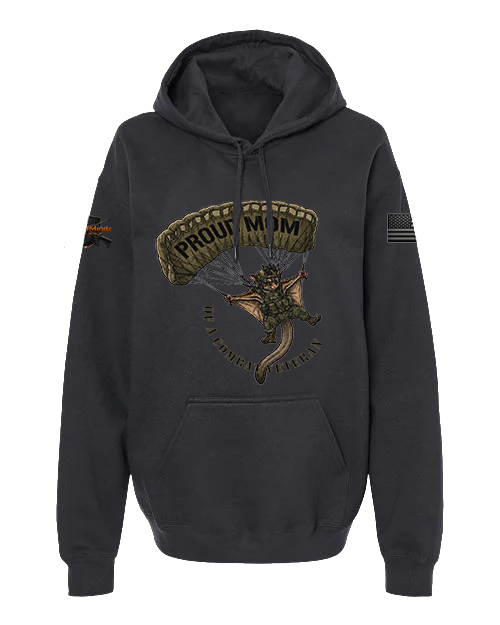 Proud Mom Of A Combat Veteran V2 — Softstyle Hoodie