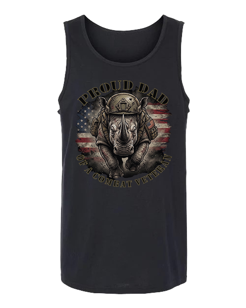 Proud Dad of a Combat Veteran — Unisex Tank Top