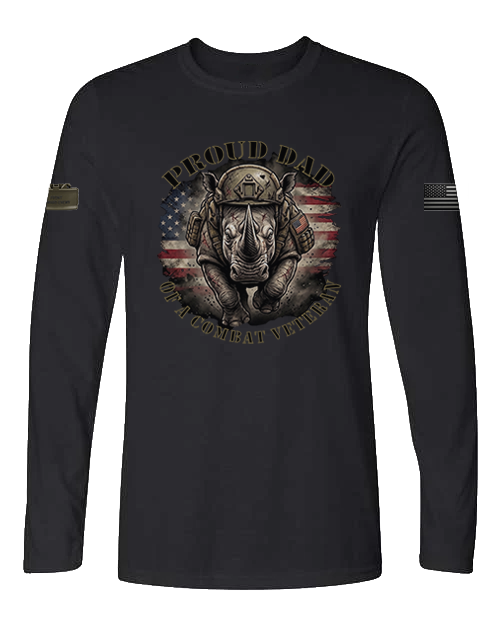 Proud Dad of a Combat Veteran OG — Long Sleeve Tee