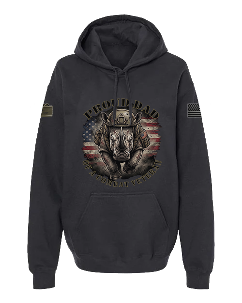 Proud Dad of a Combat Veteran OG — Softstyle Hoodie