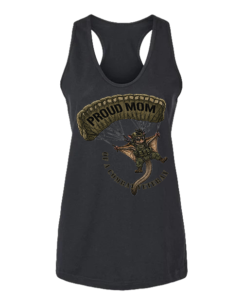 Proud Mom Of A Combat Veteran — Women's Racerback Tank Top