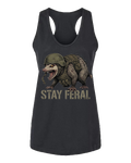 Stay Feral — Tactical Opossum Women's CVC Racerback Tank Top