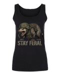 Stay Feral — Tactical Opossum Women's Softstyle Tank Top