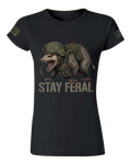 Stay Feral — Tactical Opossum Women's Graphic Tee