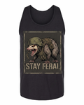 Stay Feral — Tactical Opossum Unisex Tank Top