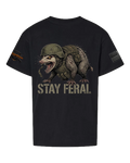Stay Feral V2 — Tactical Opossum Youth Graphic Tee
