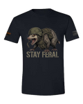 Stay Feral V2 — Tactical Opossum Graphic Tee