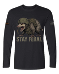 Stay Feral V2 — Tactical Opossum Long Sleeve Tee
