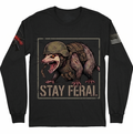 Stay Feral V2 — Tactical Opossum Long Sleeve Tee